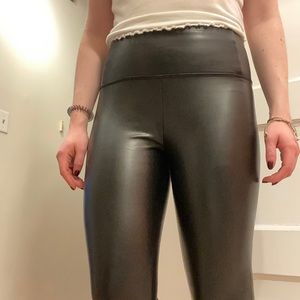 Faux leather leggings